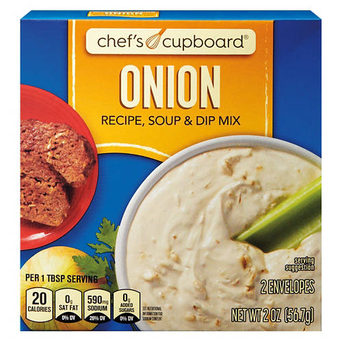 Chef's Cupboard Onion Recipe, Soup & Dip Mix, 2 oz